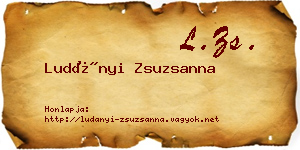 Ludányi Zsuzsanna névjegykártya