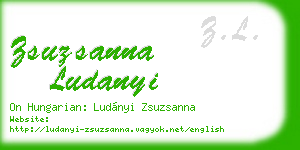 zsuzsanna ludanyi business card